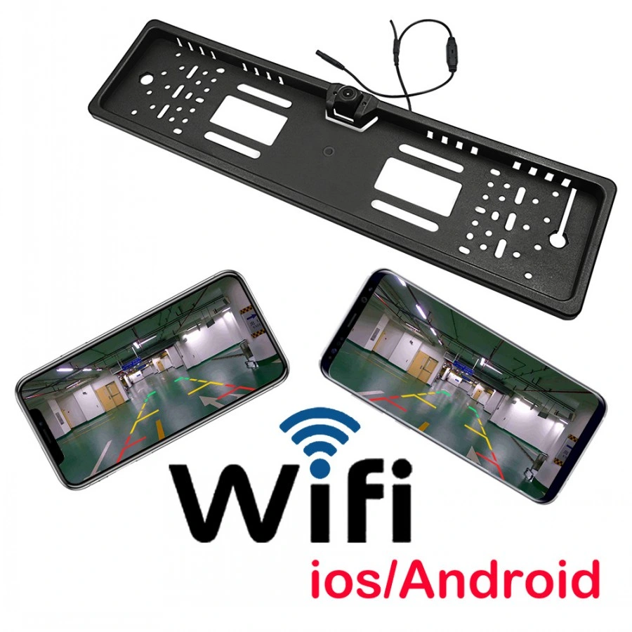 European Car Licence Plate Frame Android Ios Wireless WiFi Assistance Backup Camera