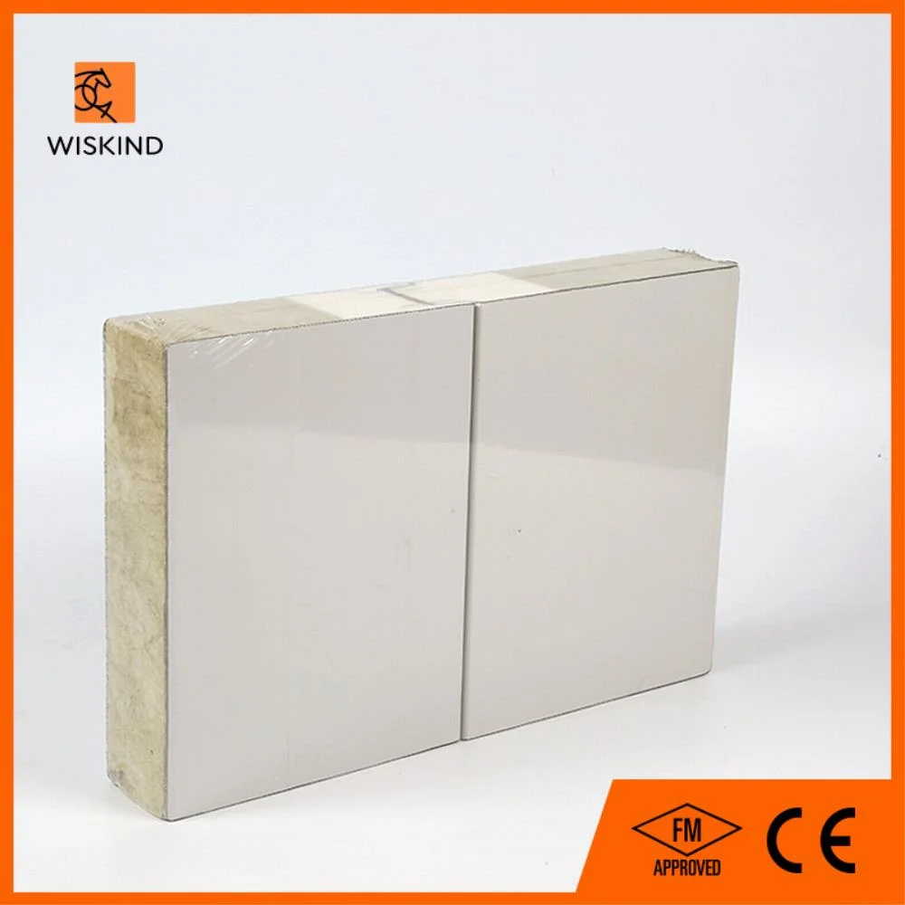 FM/CE Approved Insulation Rock Wool Composite Board for Wall System Roof System