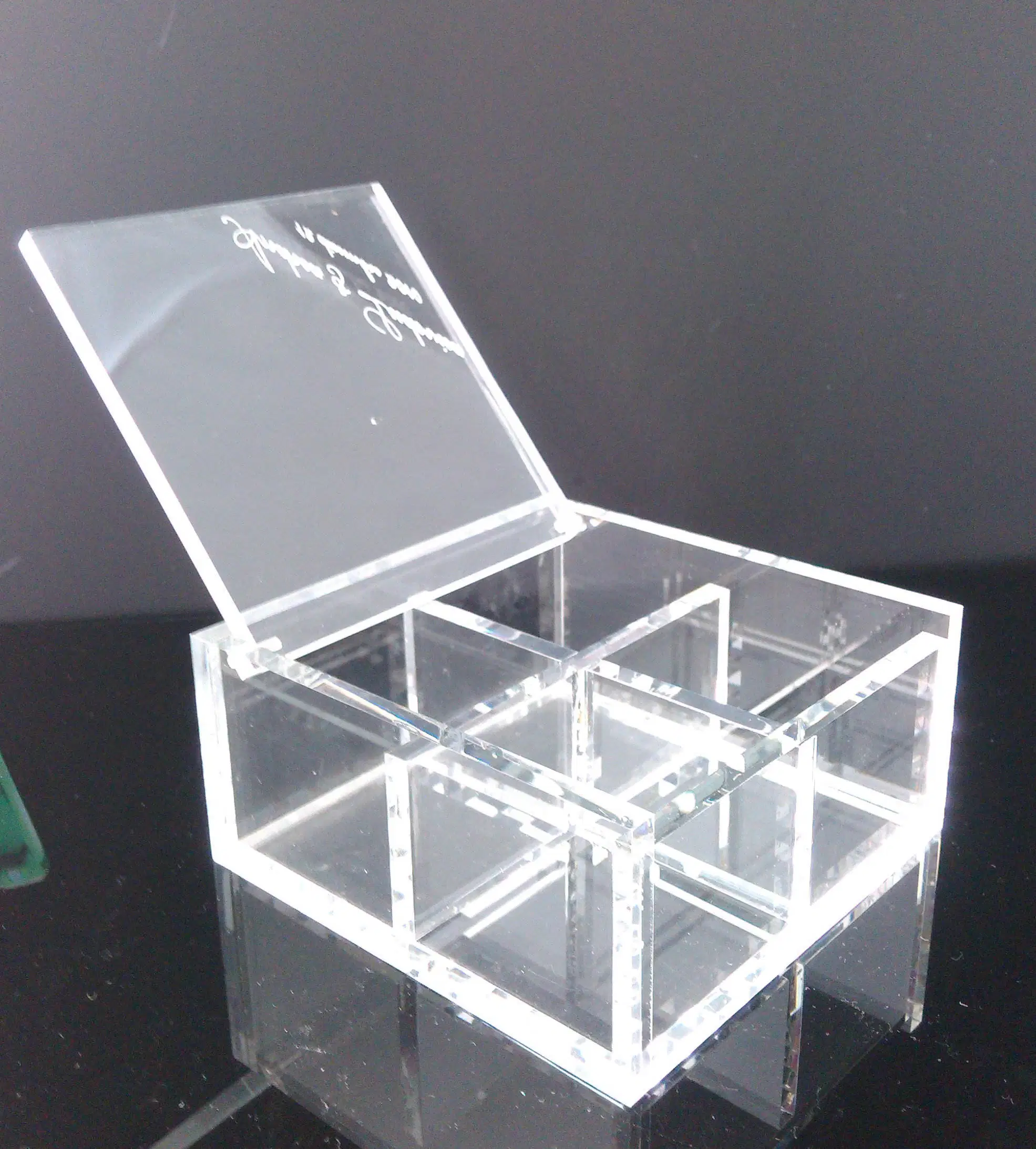 Coffret en acrylique transparent avec tiroir pour accessoire de rangement pour bijoux cosmétiques Zone d'affichage