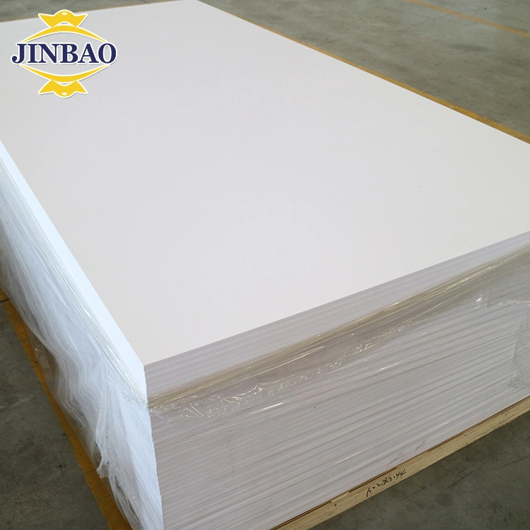 Jinbao 4X8FT White Color Plastic Panel Foam Board PVC for Kitchen/Building High quality/High cost performance 