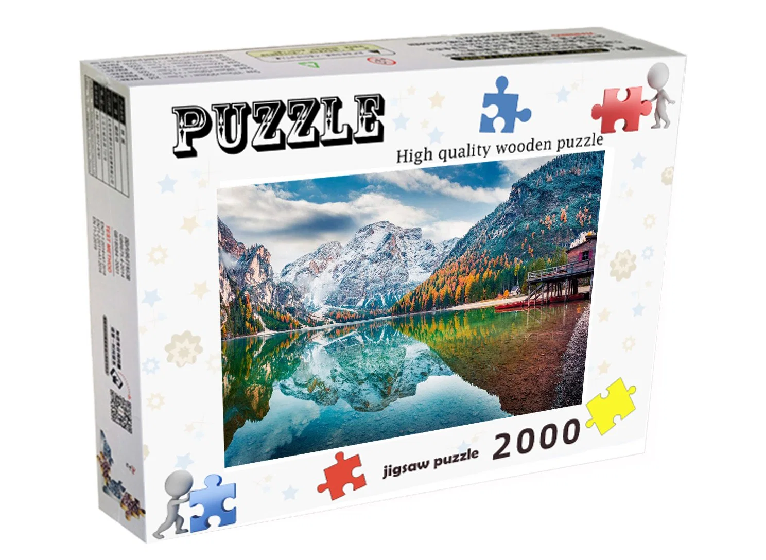 Lake Braes 2000 Piece Puzzle plástico a granel con patrones personalizables, tamaños y número de piezas para regalos de juguetes para adultos y niños.