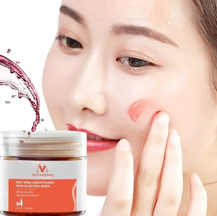 Beauty Red Wine Natural Facial Mask Rejuvenation Facial Mask Glitter Moisturizing Collagen Facial Mask Hot Wholesale/Supplier