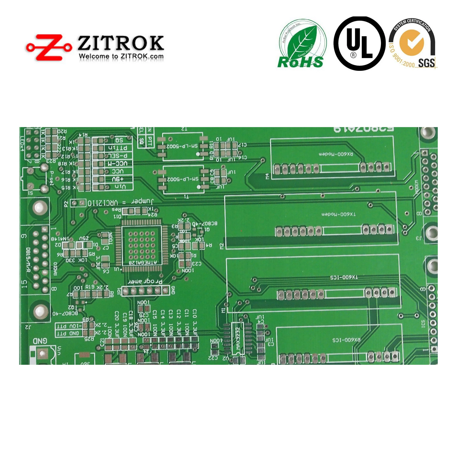 Custom Rogers 4003 RF PCB Supplier, High Frequency Printed Circuit Board EMS PCB Manufacturing