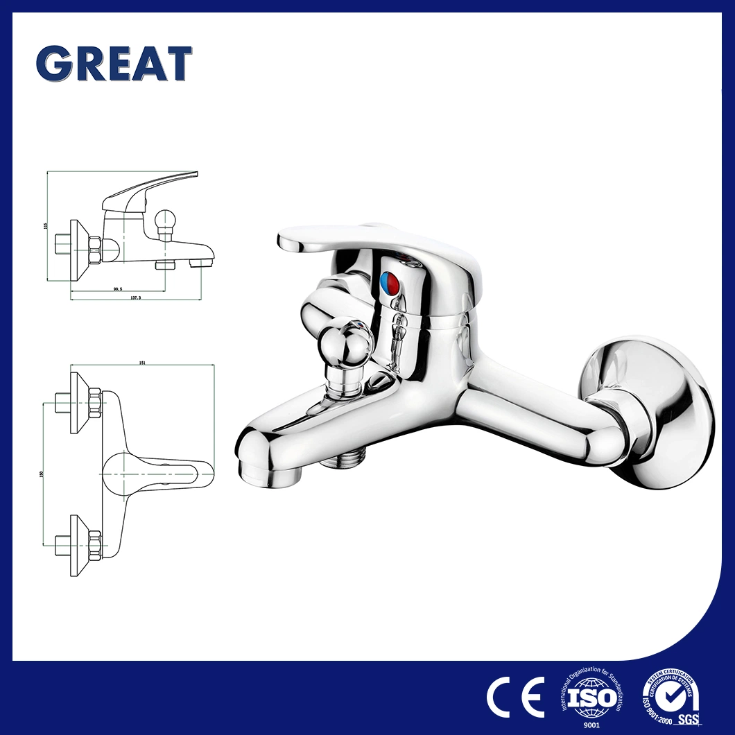 Great Bathroom Faucet Modern Manufacturers Bathtub Faucet with Hand Shower Gl8803A23 Chrome Single Lever Bath Faucet Water Flow Smoothly Mobile Home Tub Faucet