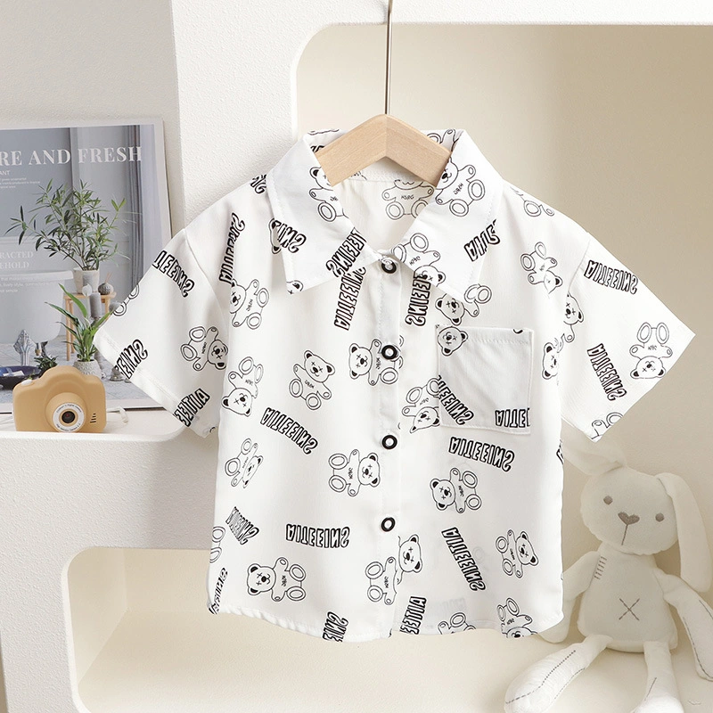 Kinder Sommer Shirt Boy Kurzarm Top Baby Shirt