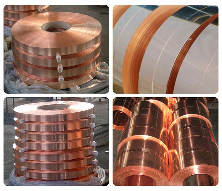 Copper Foil 0.1mm Copper Foil for Battery C11000 Cu-ETP Tu1 Copper Strip Copper Coil