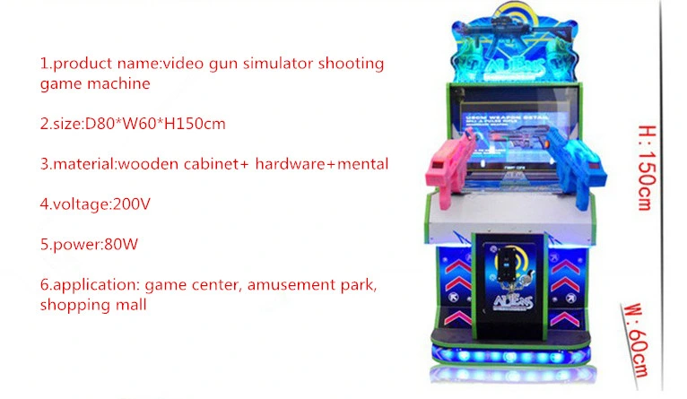 Factory Price Arcade Game Machine Mechanical Arcade Gun Hot Game