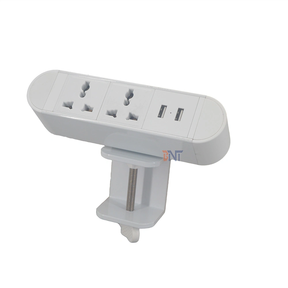 Pinza de cargador USB tipo C en el conector hembra de alimentación de escritorio para Reino Unido Salida para muebles de oficina