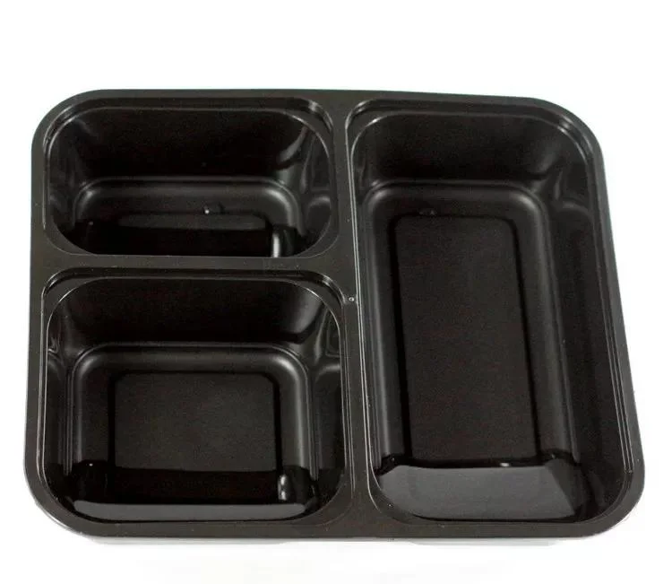 Boîtes à emporter en plastique pour micro-ondes avec couvercles 1 2 3 4 compartiments Boîtes repas jetables pour préparation de repas à emporter