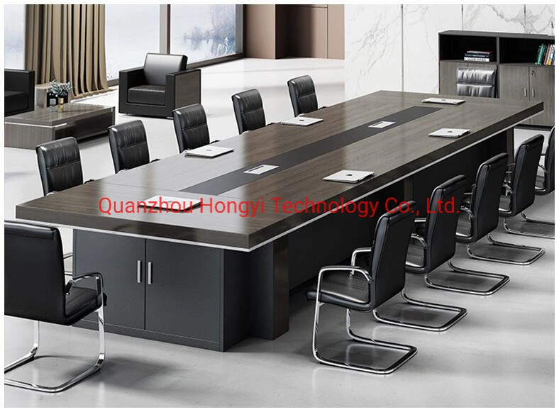 Modern Office Meeting MDF Table and Chairs 14 Seater Top Noel Customized Wood Style Packing Furniture Board Conference Table