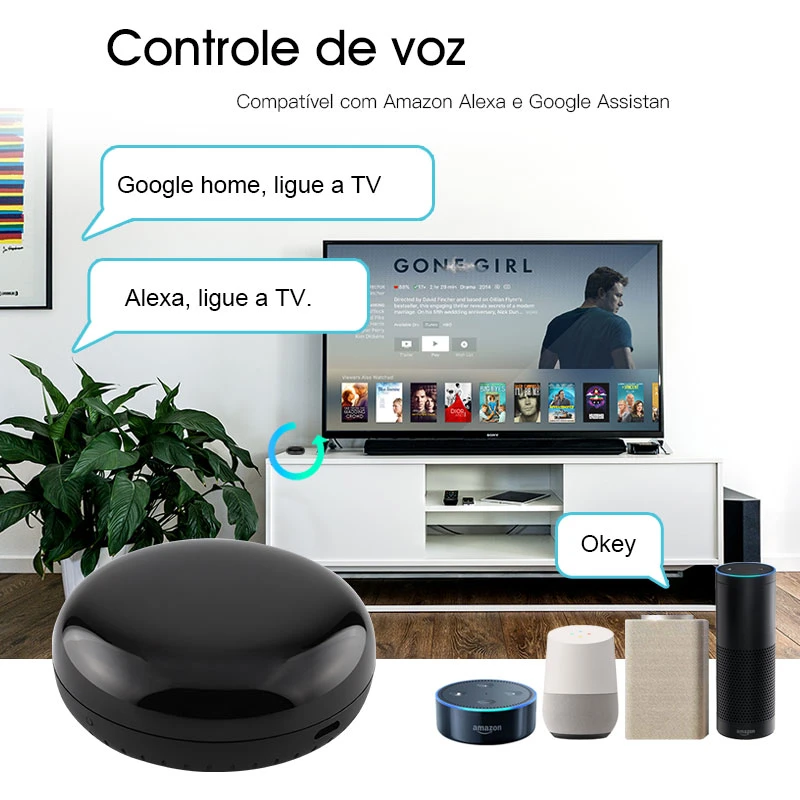 Tuya Smart IR WiFi Universal Remote Controller for TV, Air Conditioning, Fan, Infrared Devices Smartlife APP, Alexa, Google Home