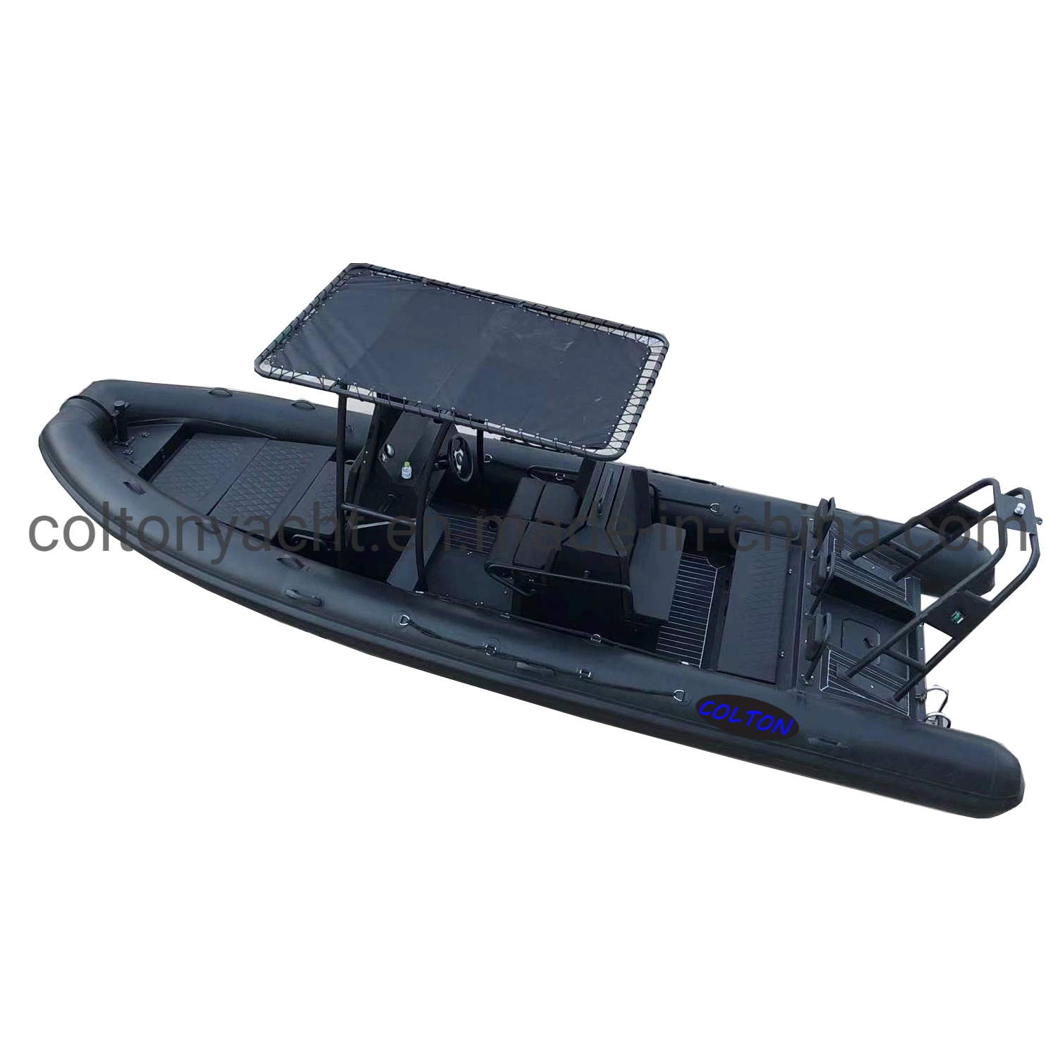 Indonesia 7.0m Aluminum Hull Rib Military Patrol Inflatable Boat with Outboard Motors