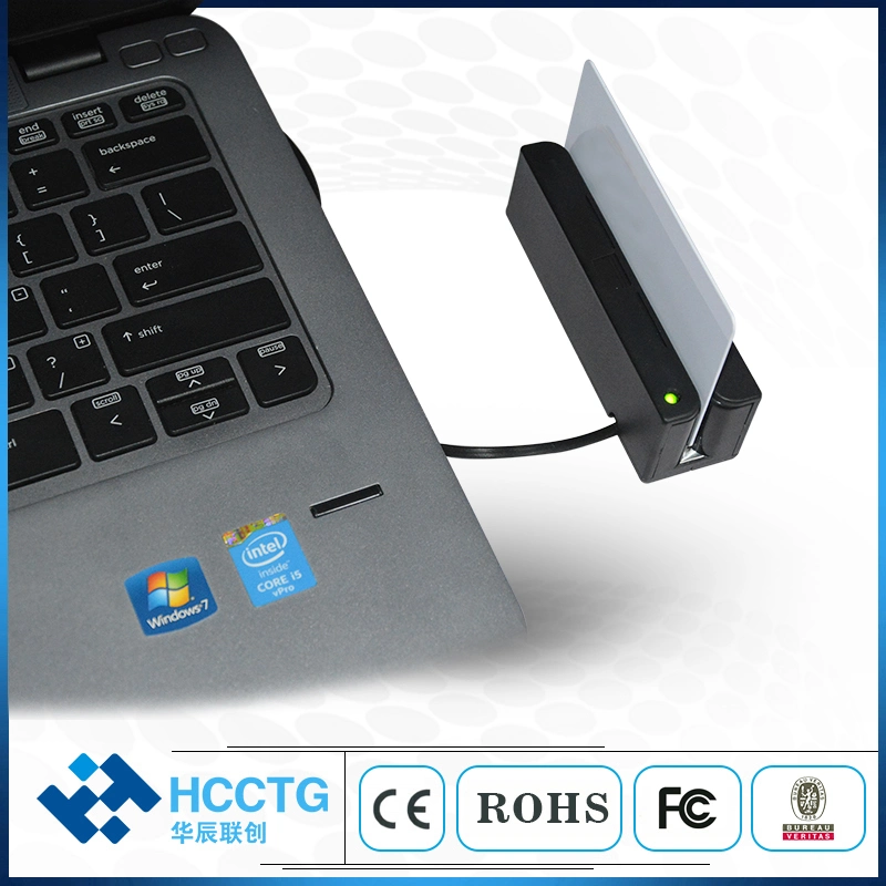 3 Tracks Programmable Mini Msr Magnetic Stripe Card Reader with Dual Magnetic Heads (HCC750D)