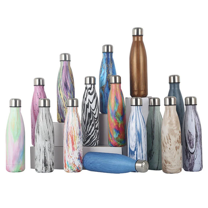17 Oz Stainless Steel Double Wall Vacuum Insulated Water Bottle Cola Shape Leak Proof Sports Bottle for Promotion