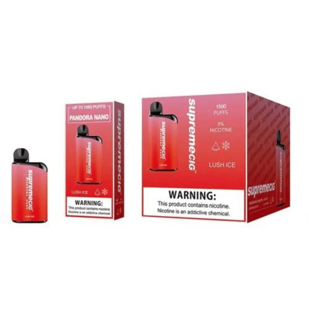 Happy Vaping Supremo Puffs 5500 Caneta de vapores de óleo Elf Pandora pouca nicotina vapores descartáveis