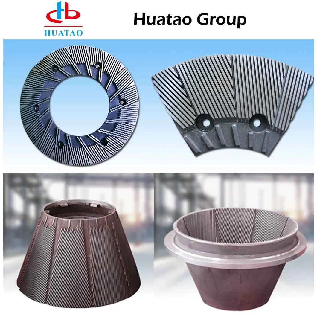 Plate Segments Stator DDR Disc Flat and Refiner Rotor Conical Zone for