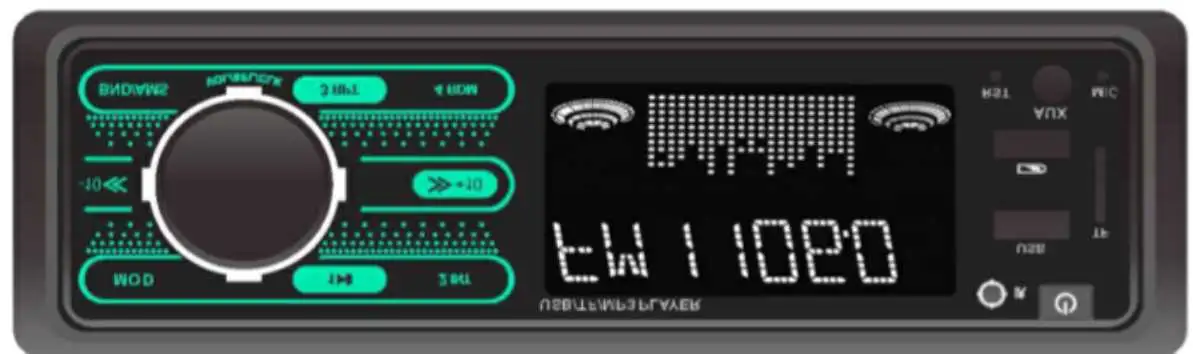 LCD super carro Car Audio player de MP3 com USB Bluetooth 7388CI FM