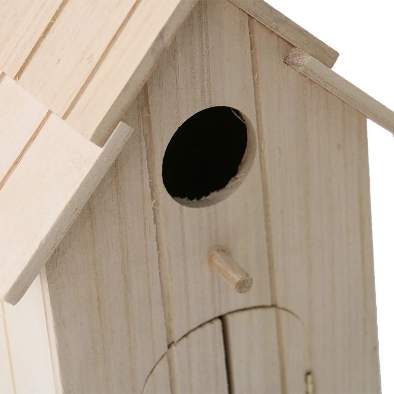 Wooden Bird House for Finch Bluebird Cardinals Hanging Birdhouse