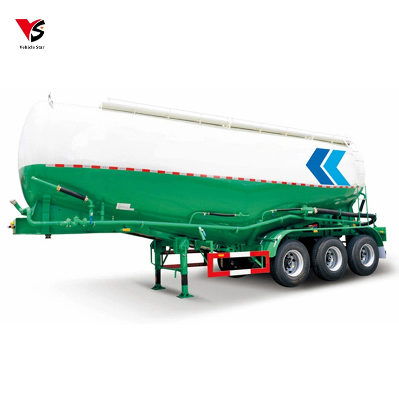 China New Used V Shape Bulk Cement Trailer Tank Container for Sale