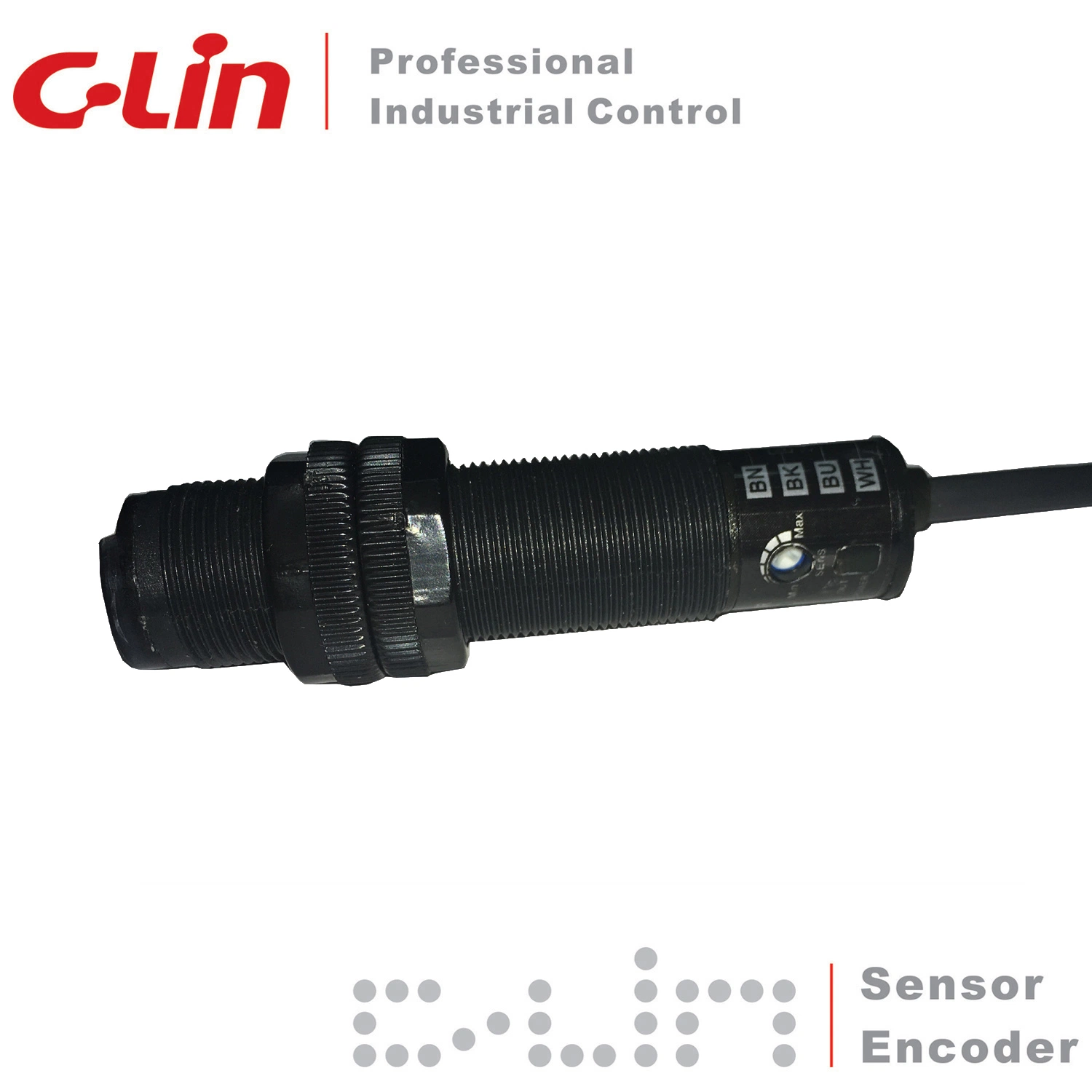 C3f-Ds10c M18 Cylindrical Diffuse Reflection ABS Photoelectric Sensor