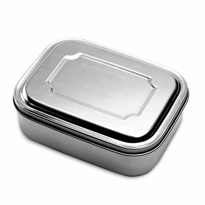 304 Stainless Steel Sealed Leakproof Square Lunch Box for Student