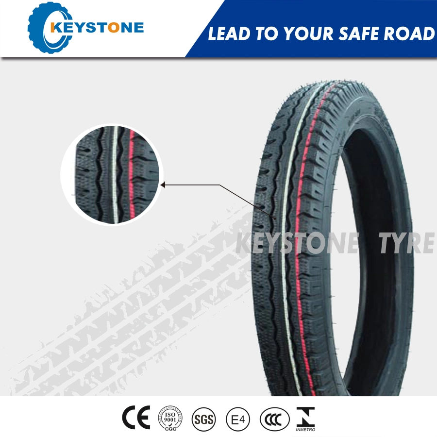 E-mark Certificated High Quality Motorcycle Tire وقطع غيار الدراجات النارية (3.50-18، 3.00-17، 3.00-18)