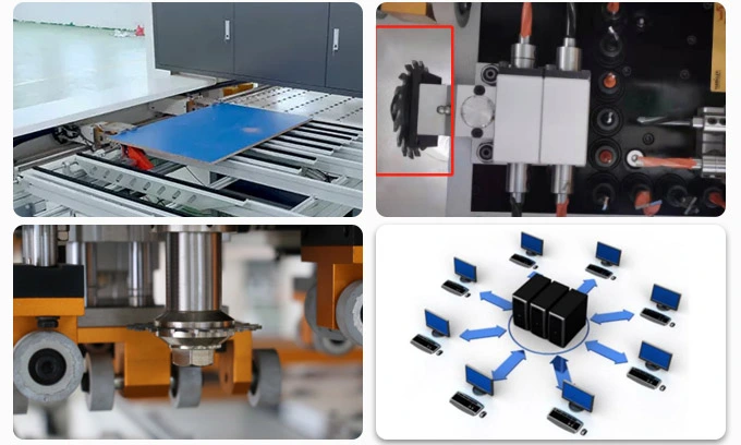 Huahua Skh-612h de la Carpintería de madera CNC Automática de seis lados de la máquina de perforación CNC Máquina de mandrinado de madera muebles para el panel