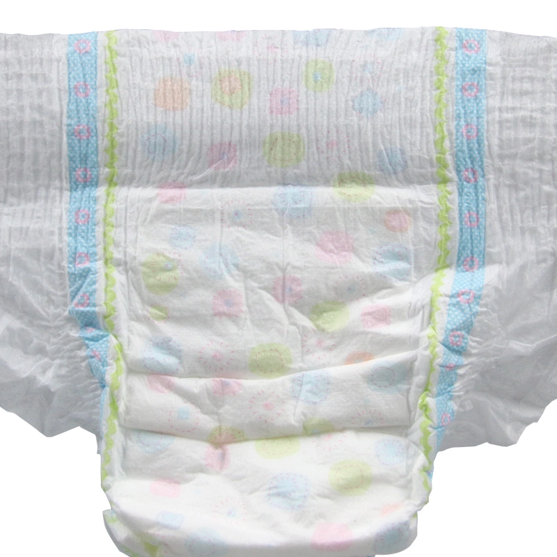 New Style Velvet Magic Tapes and Breathable Film Baby Diaper