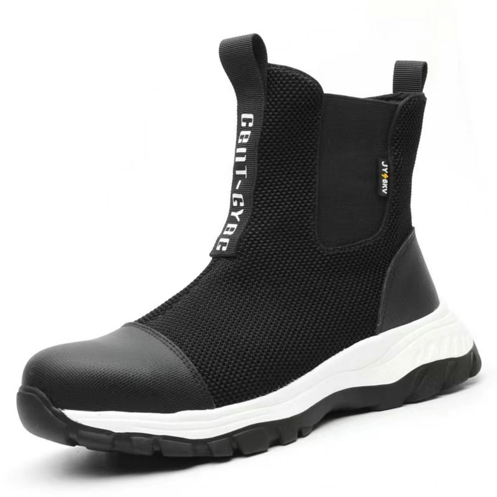 Men Work Boots Waterproof Lightweight Shoes Slip-Resistant Breathable Steel Toe Safety Sneakers Wyz18569