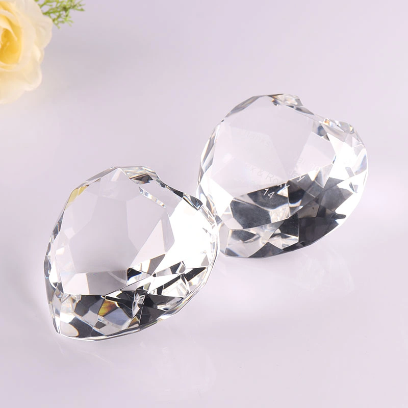 Engraved Colorful Diamond Shining Crystal Diamond