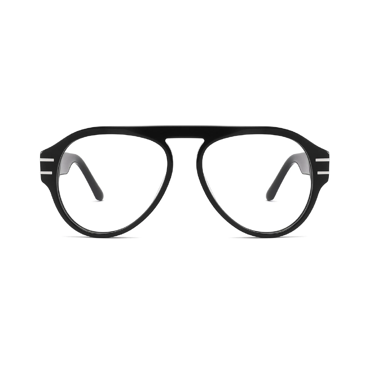 Classical Top Bar Optic Eyeglasses for Men Business Style Pilot Optical Frame