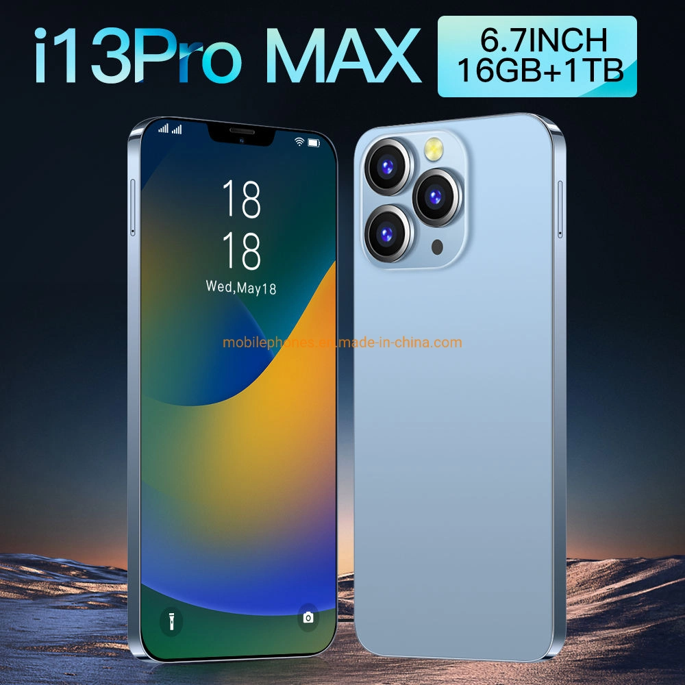 Wholesale Original I13 PRO Max cellular Android Smartphone 5g 16GB+1tb Mobile Phone for 13 PRO Max