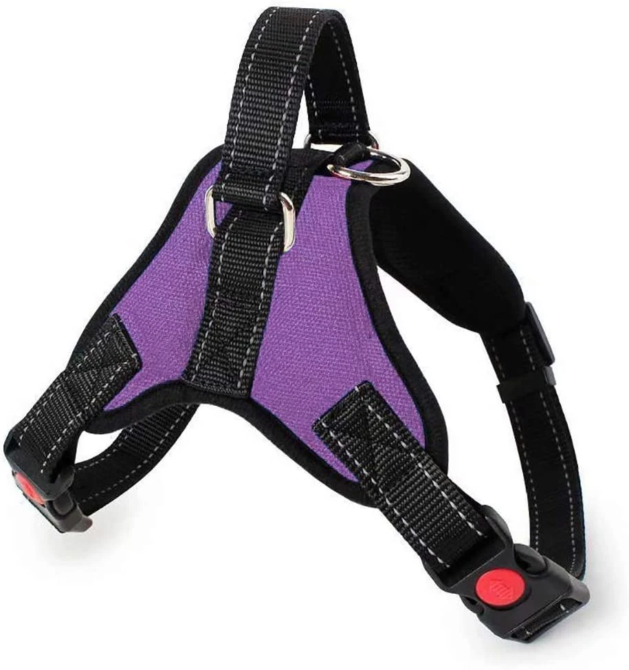 No-Pull Pet Dog Harness, Reflective Dog Vest with Oxford Soft Padded Easy Control Handle