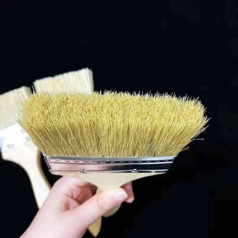 Thick Brush Industrial Paint Brush Dust, Soft Brown Hair, Non - Shed Hair, Mixed Bristle, Pig Hair, Long Hair, Small Brush