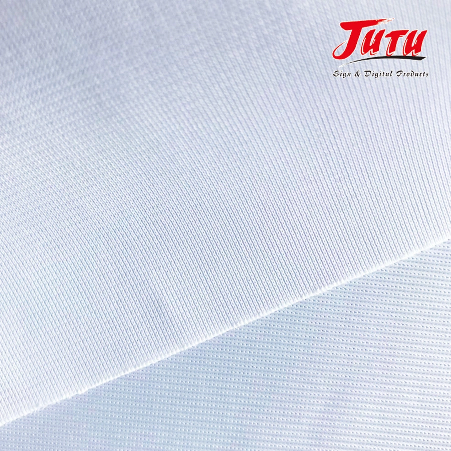 Jutu Cheap Popular High quality/High cost performance  Polyester Fabric 250-300g Inkjet Printable Textile for Flag Plain