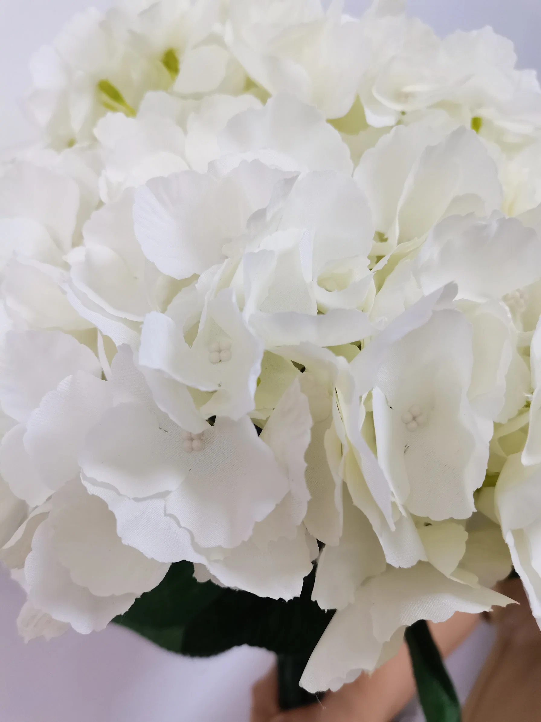 Hogar decoración de Boda Flor artificial de Hydrangea Blanca