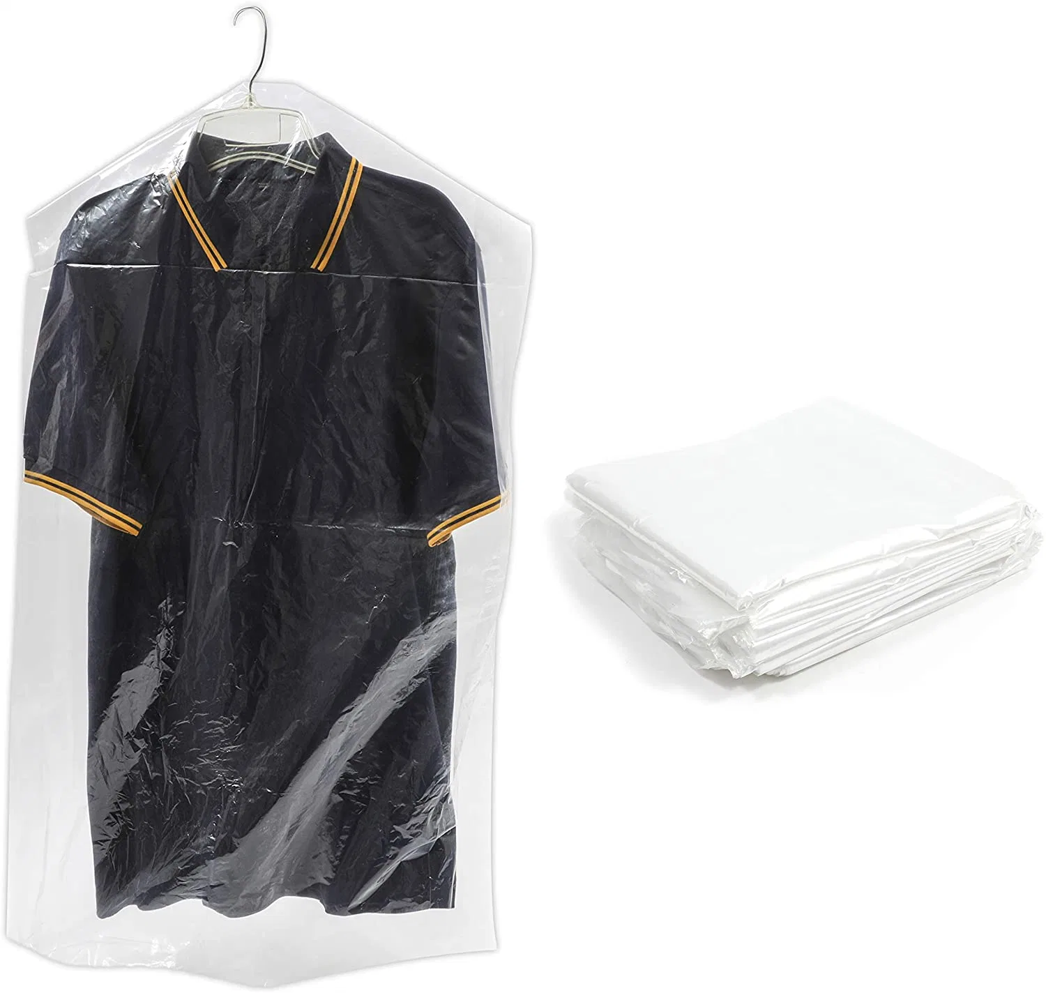 High quality/High cost performance Disposable White Custom Printed Plastic Rolling Garment Bags