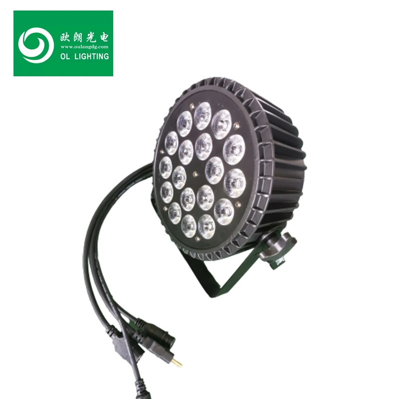 ضوء المرحلة 18PCS RGBWA 5in1 LED مسطح بار احترافي إضاءة داخلية بار إضاءة DJ