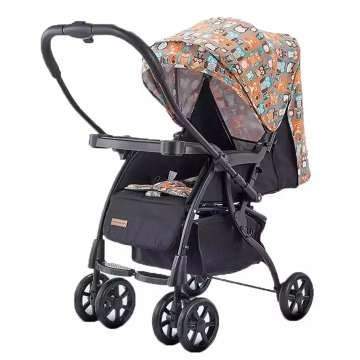 Children&prime; S Trolley with Sunshade with Various Colors and Patterns Adjustable Stroller