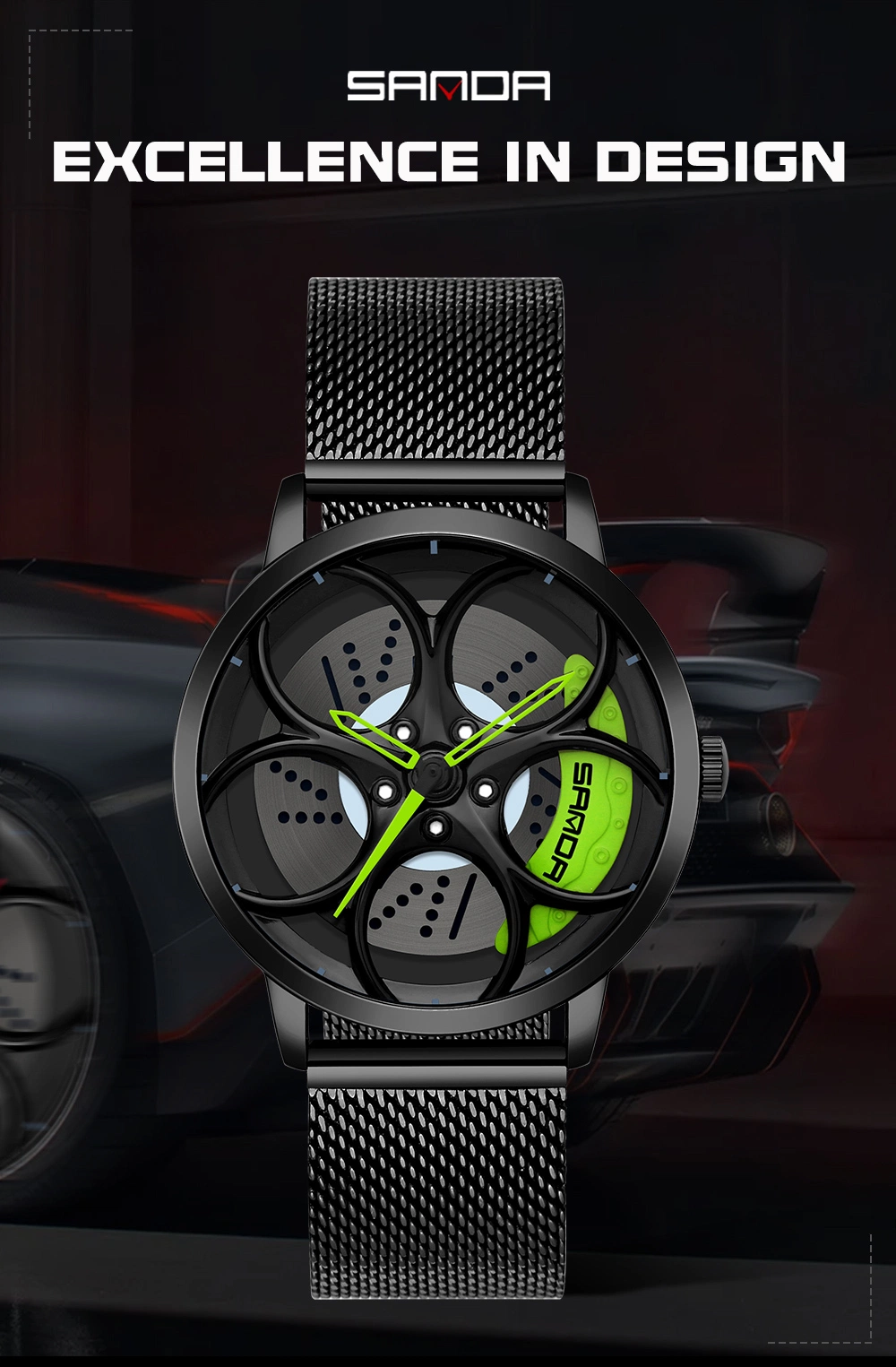 Logotipo personalizado reloj de pulsera Hombres de moda Relojes de Pulsera