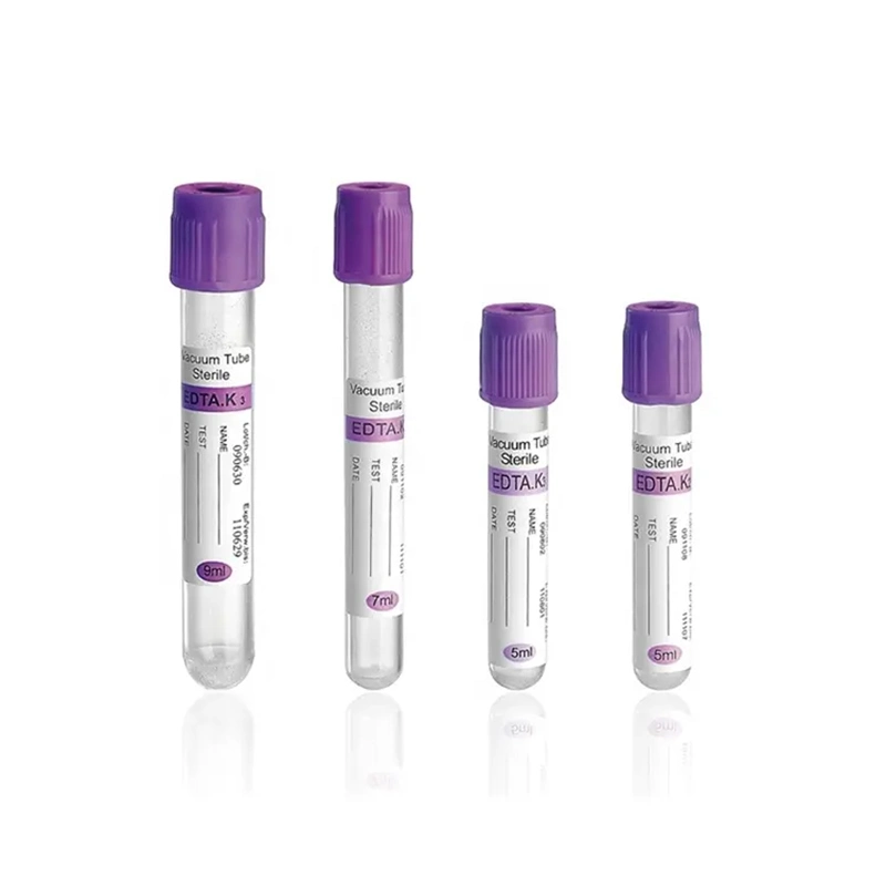 Blood Test Tubes Disposable Glass or Plastic Vacuum Blood Sample Collection Tube