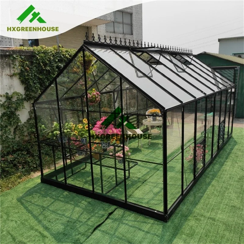 Shade Cloth Metal Greenhouse Base Modular Prefab Glass House Poly Green House