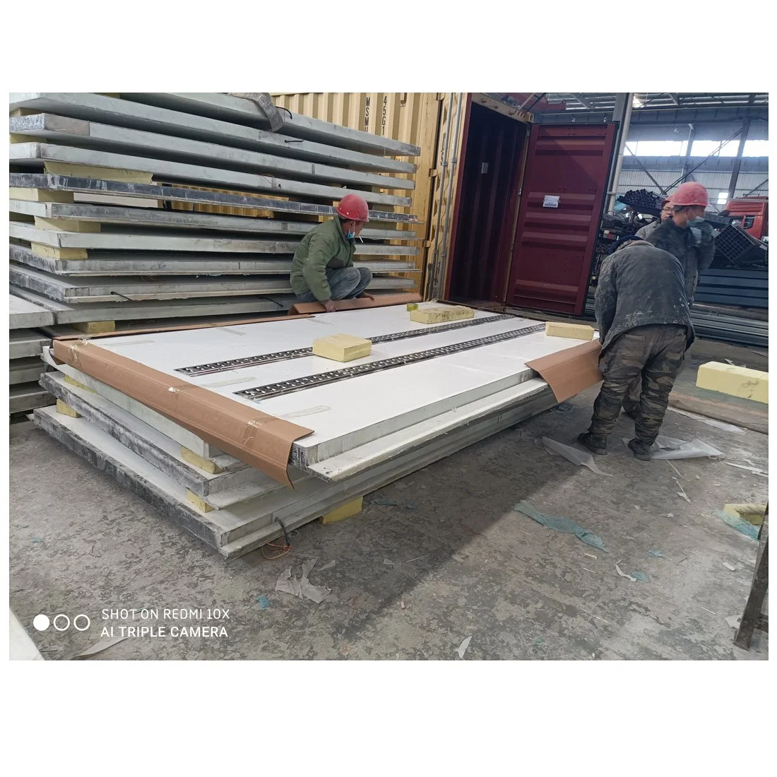 High quality/High cost performance  PU Insulation Sandwich Panel Rear and Side Door Checker/T Floor Truck Refrigerated Body