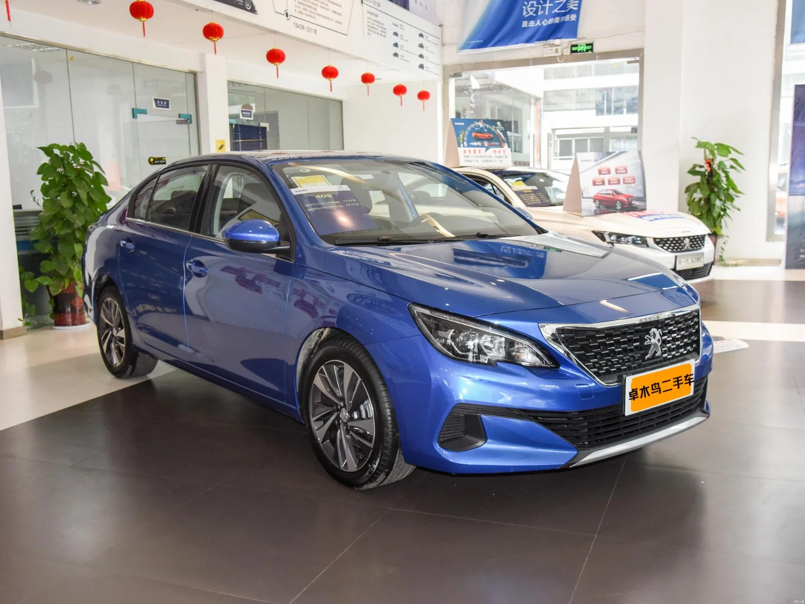 Dongfeng Used-Peugeot 408 Compact Vehicle with 1.6t Maximum 170 Horsepower L4 Automatic Gas Car with 6 Gearbox 5 Seats Petrol Car