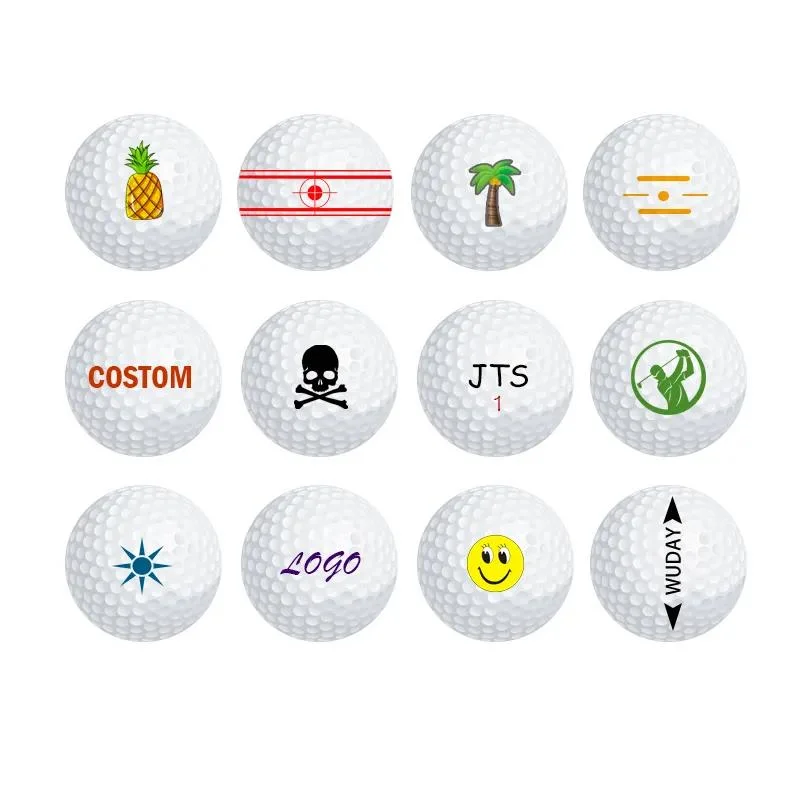 Factory Direct Sale 2 Layer Plain Urethane Golf Balls High Spin Golf Balls Set for Golfer