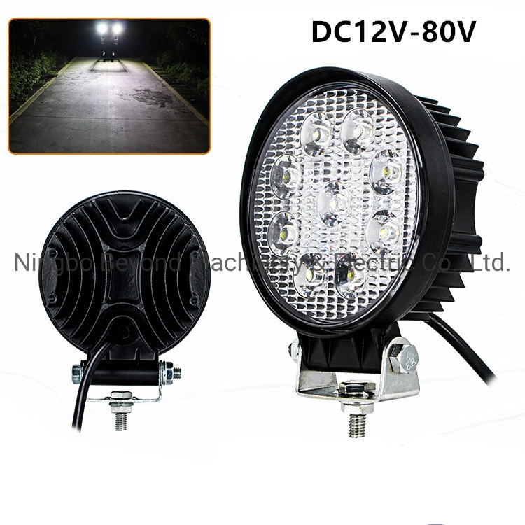 High Power 27W IP67 6000K Inspection Light Engineering Vehicle Lamp LED Auto Light