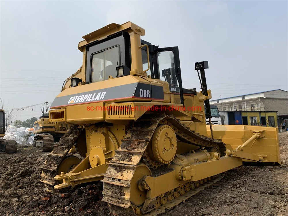 La hoja de empuje grande D8R usó la hoja de empuje de oruga hidráulica Caterpillar D8R D8