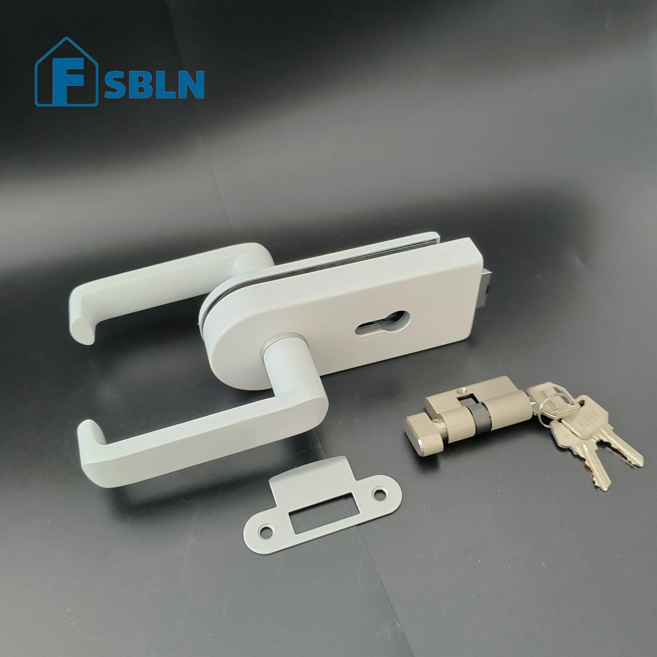 Hot Selling Zinc Alloy Glass Door Lock Aluminum Lock Door Handle Lock Hardware