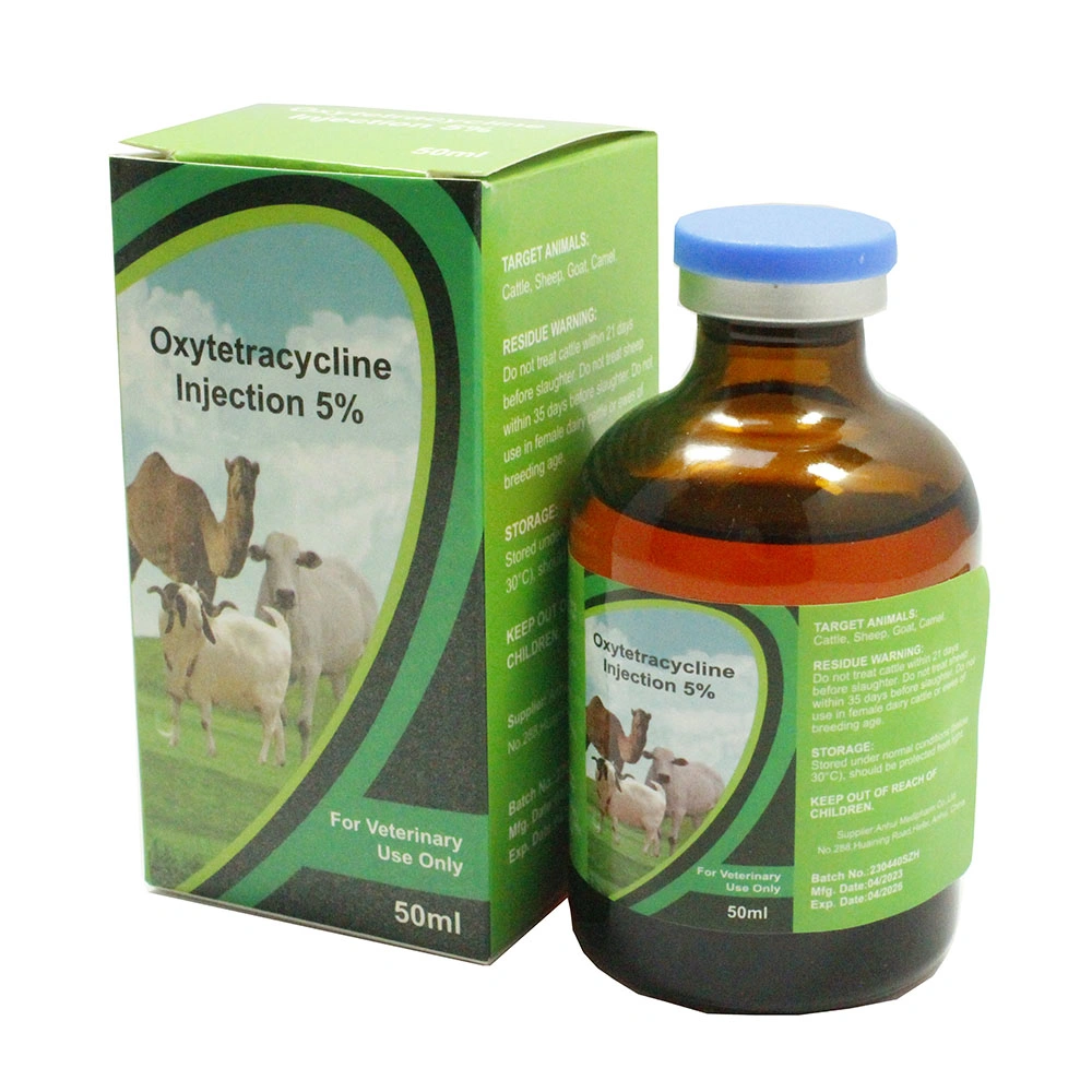 5% 50ml/Bottle Oxytetracycline Injection with GMP