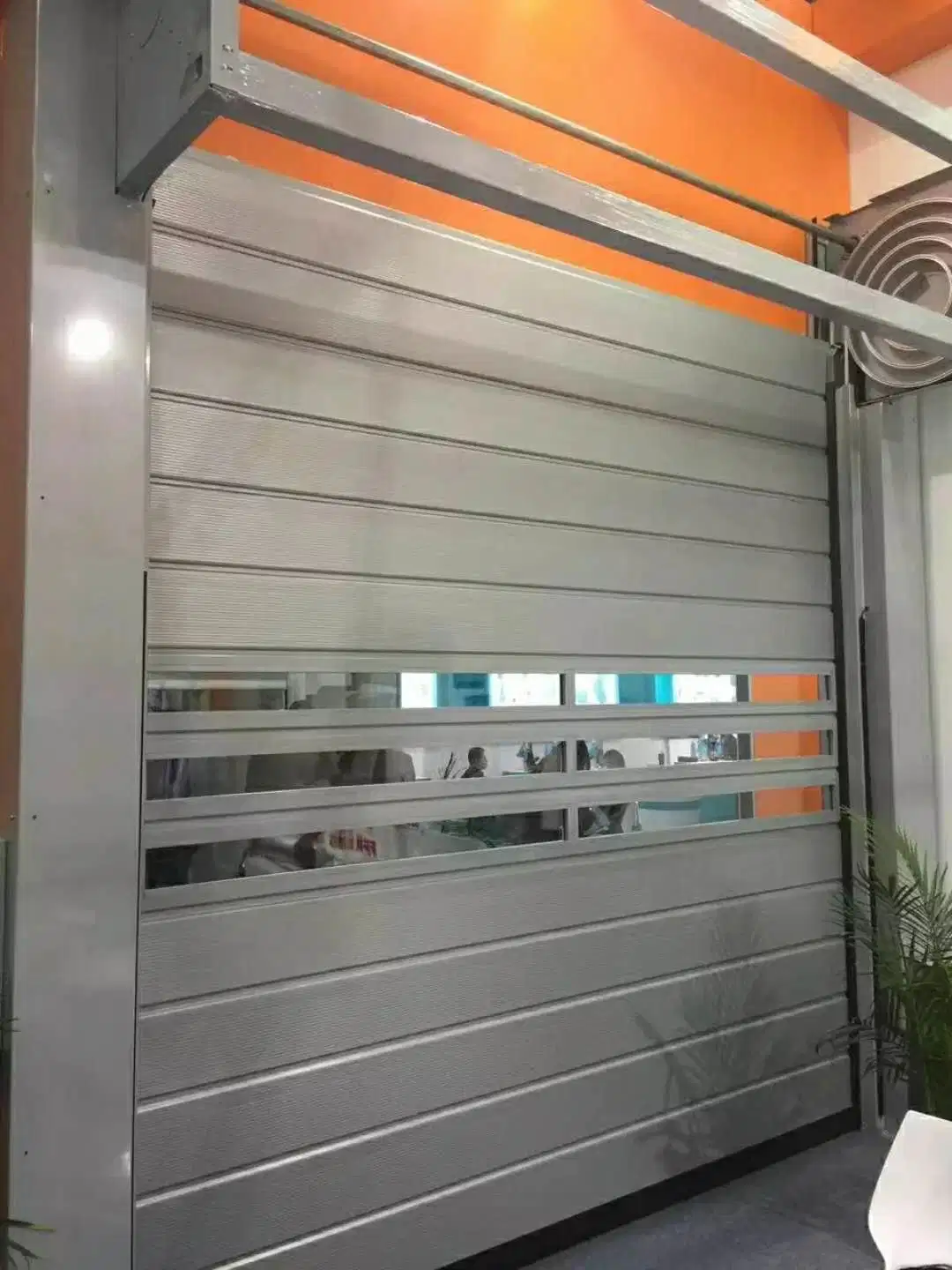 Fast Aluminum Hard Metal Cool Room Sliding Door Overhead Insulated Dust Proof High Speed Rolling up Gate